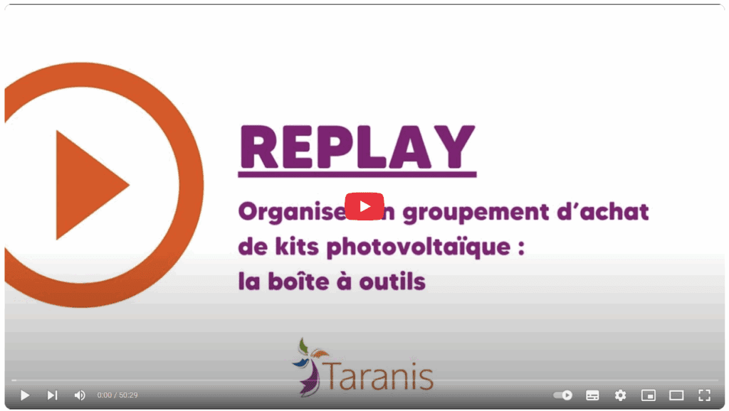 Replay du webinaire dédié aux kits solaires photovoltaïques